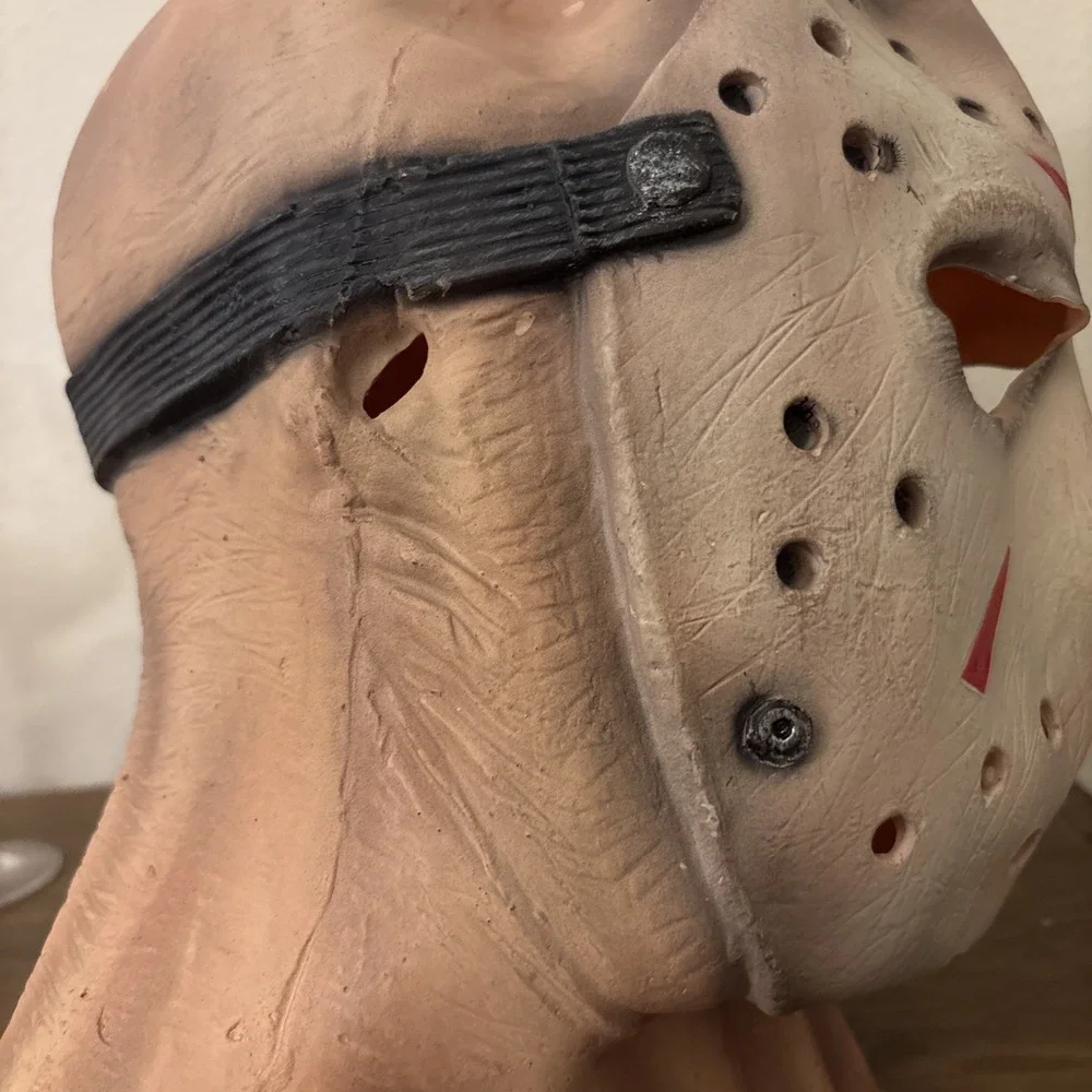 Friday 13th 3 Jason Voorhees Full Head Latex Halloween Mask New Line Productions
